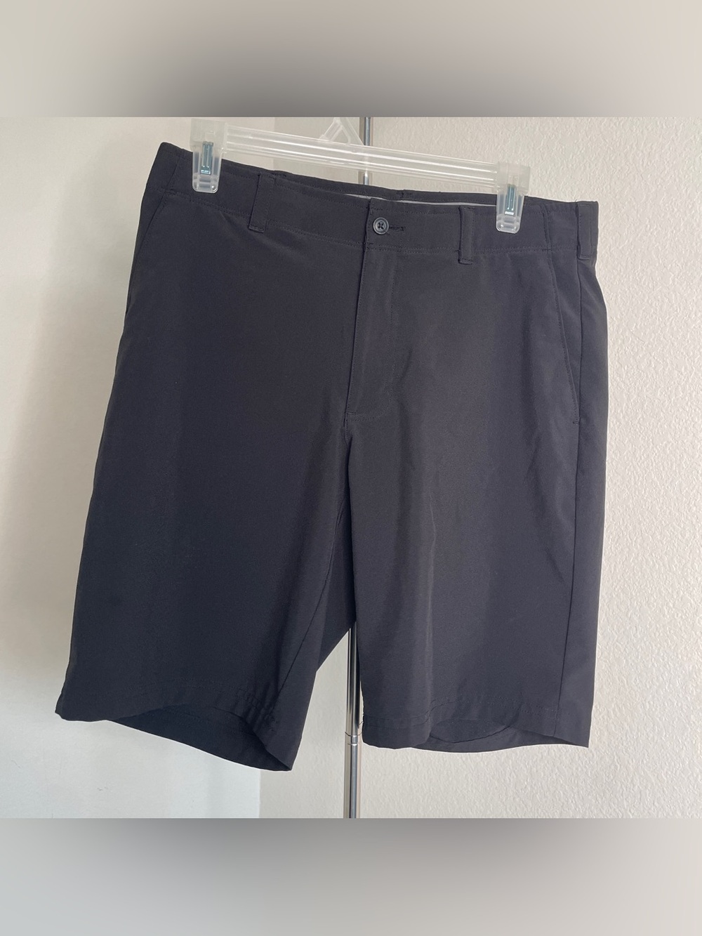Hogan Black Flat-Front Men's Shorts